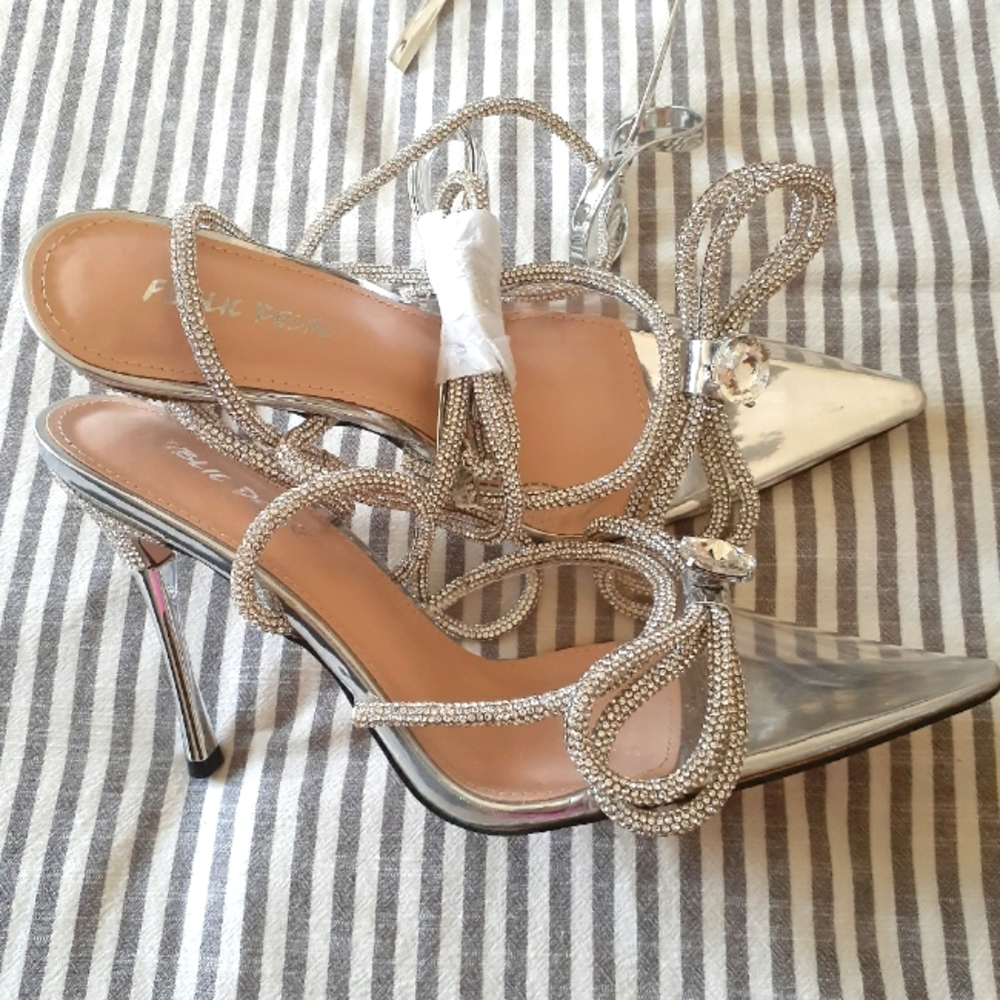 Public Desire Midnight heeled shoes New . Never worn
